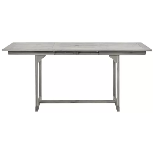 Tömör akácfa kerti étkezőasztal (120-170) x 80 x 75 cm