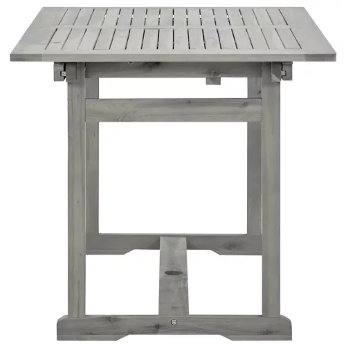 Tömör akácfa kerti étkezőasztal (120-170) x 80 x 75 cm