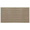 Szürke polyrattan kerti asztal 120 x 70 x 66 cm