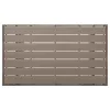 Szürke polyrattan kerti asztal 120 x 70 x 66 cm