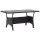 Fekete polyrattan kerti asztal 120 x 70 x 66 cm