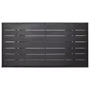 Fekete polyrattan kerti asztal 120 x 70 x 66 cm