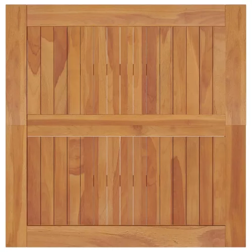 Tömör tíkfa kerti étkezőasztal 85 x 85 x 75 cm