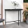 Fekete polyrattan kerti asztal 100 x 50 x 75 cm
