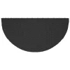 Fekete polyrattan kerti asztal 100 x 50 x 75 cm