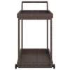 Barna polyrattan bárkocsi 100 x 45 x 83 cm