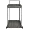 Szürke polyrattan bárkocsi 100 x 45 x 83 cm
