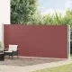 Barna behúzható oldalsó terasznapellenző 180 x 600 cm