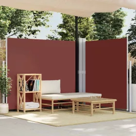 Barna behúzható oldalsó napellenző 180 x 600 cm