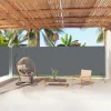Antracitszürke behúzható oldalsó napellenző 200 x 1000 cm