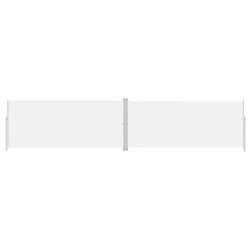 Krémszínű behúzható oldalsó napellenző 220 x 1000 cm