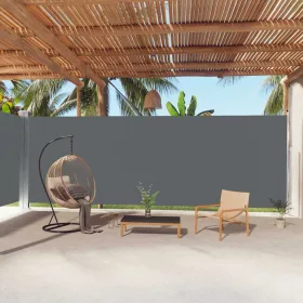   Antracitszürke behúzható oldalsó napellenző 220 x 1000 cm