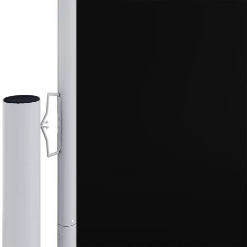 Fekete behúzható oldalsó napellenző 200 x 1200 cm