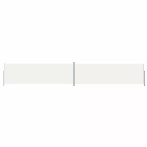 Krémszínű behúzható oldalsó napellenző 200 x 1200 cm