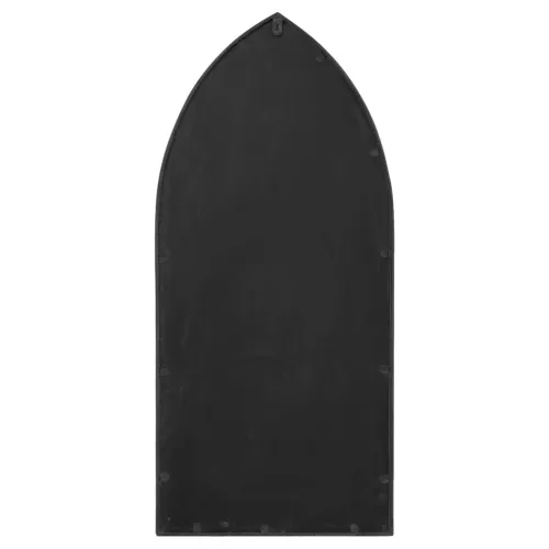 Fekete vas kerti tükör kültéri használatra 100 x 45 cm