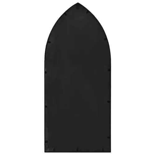 Fekete vas kerti tükör kültéri használatra 100 x 45 cm