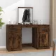 Füstös tölgy színű fésülködőasztal tükörrel 130 x 50 x 132,5 cm