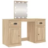 Sonoma tölgy színű fésülködőasztal LED-del 130 x 50 x 132,5 cm