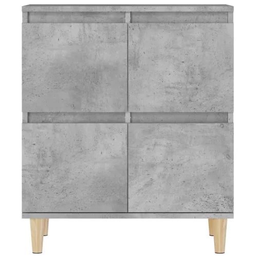 3 db betonszürke szerelt fa tálalószekrény 60 x 35 x 70 cm