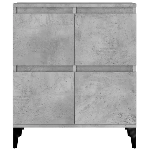 3 db betonszürke szerelt fa tálalószekrény 60 x 35 x 70 cm