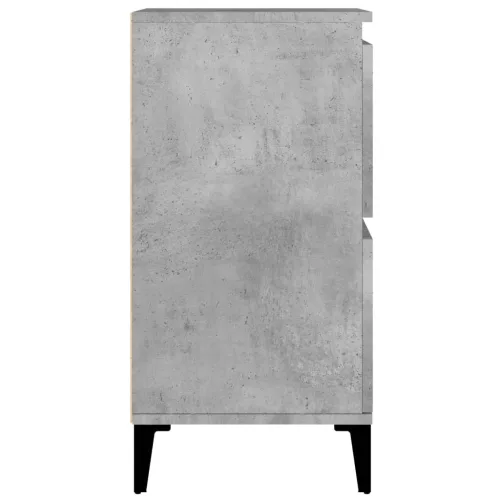 3 db betonszürke szerelt fa tálalószekrény 60 x 35 x 70 cm