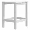 Fehér HDPE kerti adirondack asztal 38 x 38 x 46 cm