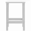 Fehér HDPE kerti adirondack asztal 38 x 38 x 46 cm