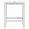 Fehér HDPE kerti adirondack asztal 38 x 38 x 46 cm