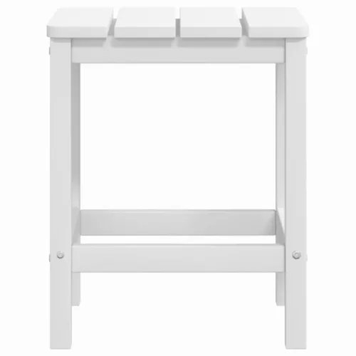 Fehér HDPE kerti adirondack asztal 38 x 38 x 46 cm