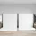 2 db fekete acél háttérállvány 305 x 243 cm