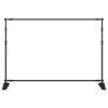2 db fekete acél háttérállvány 305 x 243 cm