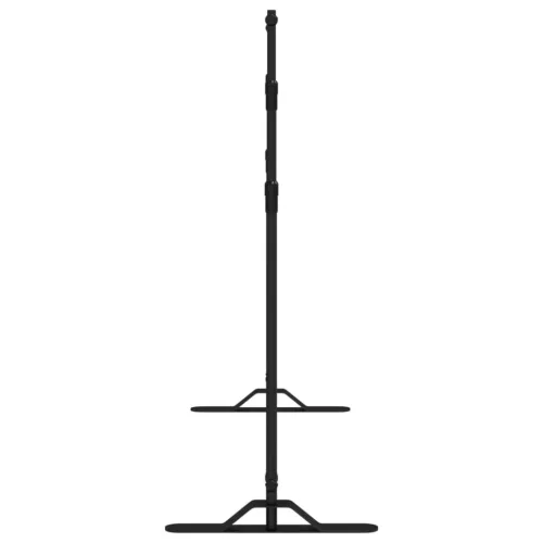 2 db fekete acél háttérállvány 305 x 243 cm