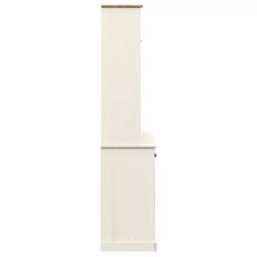 VIGO fehér tömör fenyőfa magasszekrény 78x40x175 cm