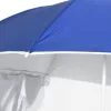 Kék strandnapernyő oldalfalakkal 215 cm