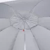Kék strandnapernyő oldalfalakkal 215 cm