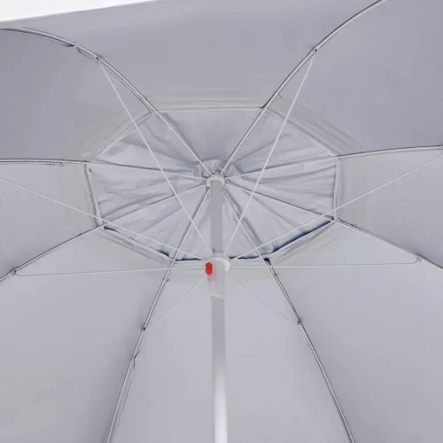 Kék strandnapernyő oldalfalakkal 215 cm