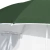 Zöld strandnapernyő oldalfalakkal 215 cm