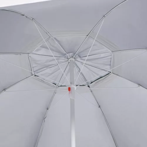 Zöld strandnapernyő oldalfalakkal 215 cm
