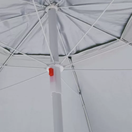 Zöld strandnapernyő oldalfalakkal 215 cm