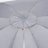 Antracitszürke strandnapernyő oldalfalakkal 215 cm