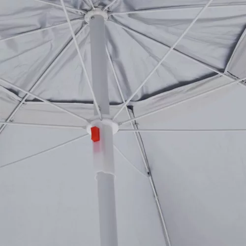 Antracitszürke strandnapernyő oldalfalakkal 215 cm