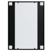 2 db fekete fém fali tükör 80x60 cm