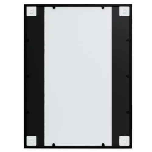 2 db fekete fém fali tükör 80x60 cm