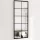 2 db fekete fém fali tükör 100x40 cm