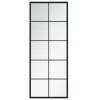 2 db fekete fém fali tükör 100x40 cm