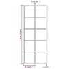 2 db fekete fém fali tükör 100x40 cm
