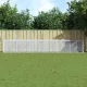 Világosszürke horganyzott acél tyúkketrec tetővel 603x98x90 cm