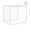 Világosszürke horganyzott acél tyúkketrec tetővel 603x98x90 cm