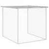 Világosszürke horganyzott acél tyúkketrec tetővel 803x98x90 cm