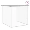 Világosszürke horganyzott acél tyúkketrec tetővel 1003x98x90 cm